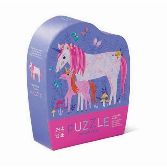 12 Pc Mini Puzzle/Unicorn (New)