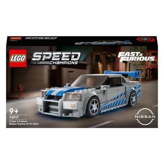 Lego Speed Champions 76917 2 Fast 2 Furious Nissan Skyline Gt-R (R34)