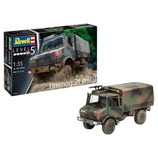 Unimog 2T Milgl Revell Modelbouwpakket