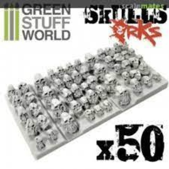50X Resin Ork Skulls