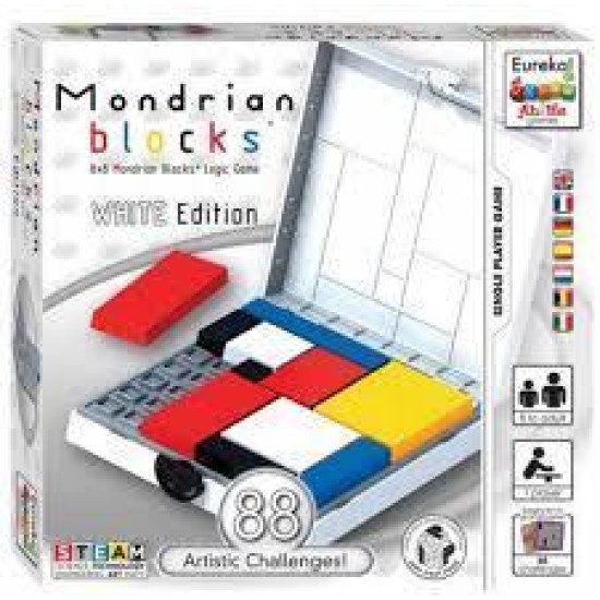 Ah!Ha Mondrian Blocks -White Edition