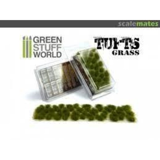 Grass Tufts - 6Mm Self-Adhesive - Dry Green