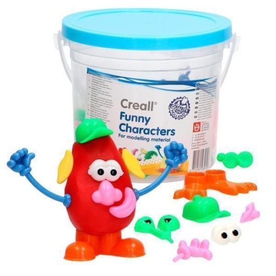 Creall Funny Characters Klei Accessoires 130Dlg