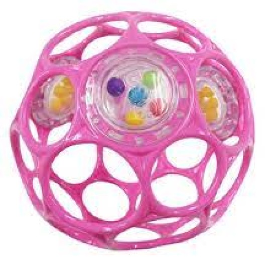 Oball Rattle Easy-Grasp Toy - Pink