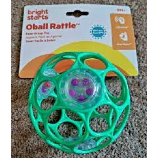 Oball Rattle Easy-Grasp Toy - Teal