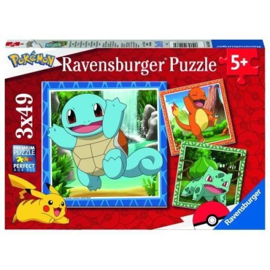 Pokemon Charmander Bulbasaur And Squirtle (3 X 49)