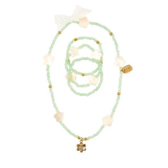 Necklace & Bracelet Set Calista Mint Green