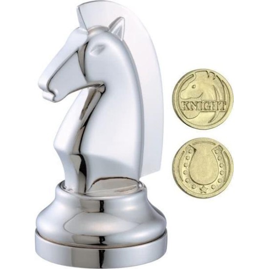 Cast Chess Knight -Silver Color-
