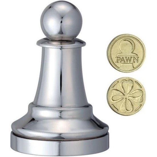 Cast Chess Pawn -Silver Color-