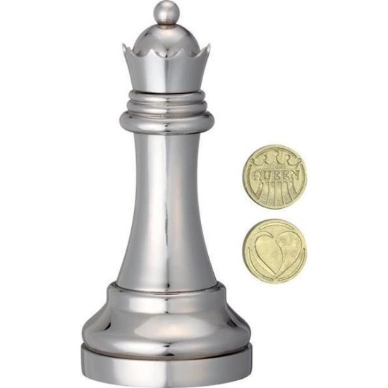 Cast Chess Queen -Silver Color-