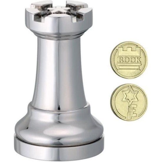 Cast Chess Rook -Silver Color-