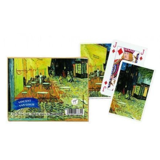 Vincent Van Gogh Cafeterras Bij Nacht Speelkaarten - Double Deck