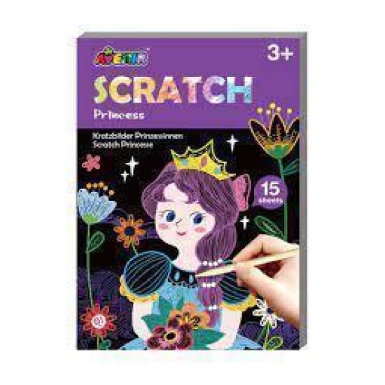 Avenir Scratch: Art Book Mini A6 / Prinses