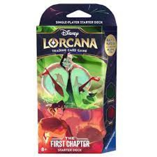 Disney Lorcana - The First Chapter Starter Deck: Cruella De Vil & Aladdin (Including Booster)