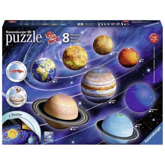3D Zonnestelsel Puzzle (540)