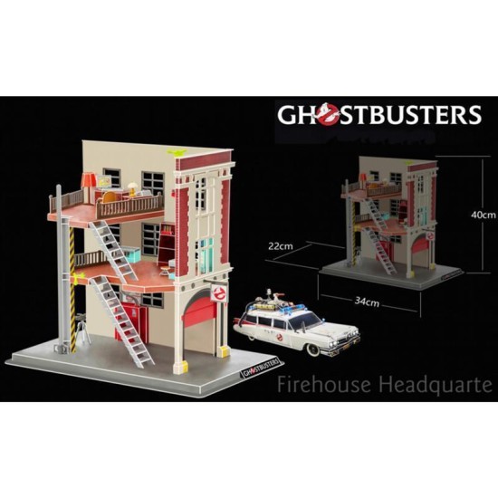 Ghostbusters Firehouse Hook & Ladder Revell 3D Puzzle