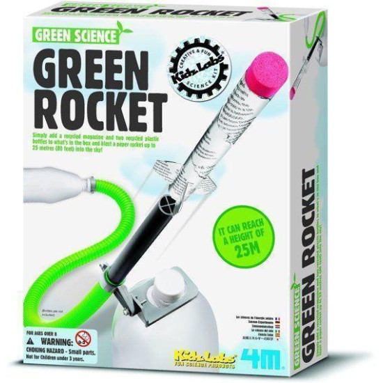 4M Kidzlabs Green Science: Groene Raket / F R A N S T A L I G E Verpakking