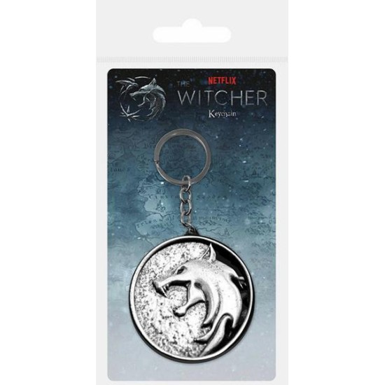 The Witcher: Wolf Metal Keychain