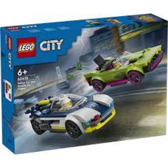 Lego City 60415 Politiewagen En Snelle Autoachtervolging