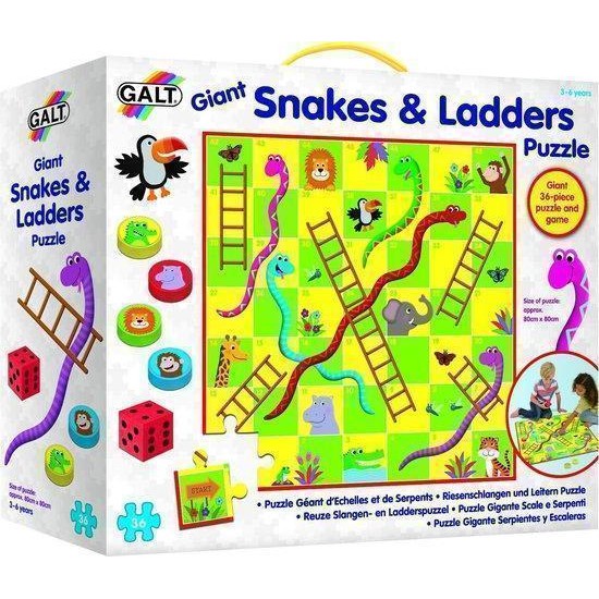 Giant Floor Puzzle - Snakes And Ladders