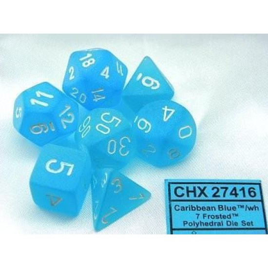Dice Set Frost Poly Carrib.blue-White (7)