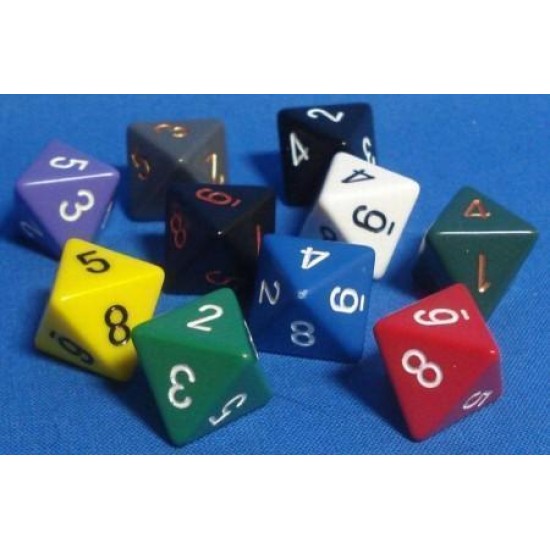 Dice Bag Of 50 Loose Opa Polyhedral D8