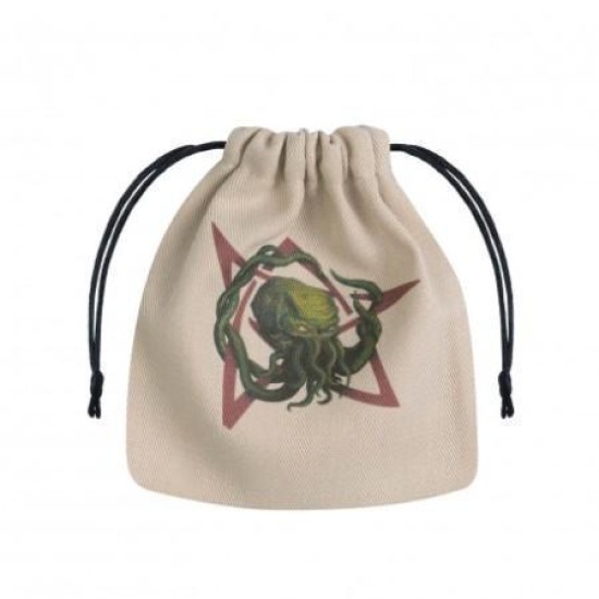 Call Of Cthulhu Beige  And  Multicolor Dice Bag