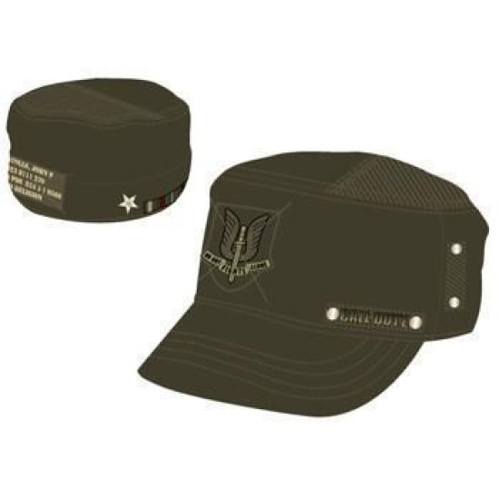 Call Of Duty - Army Green Cadet Cap With Logo Front