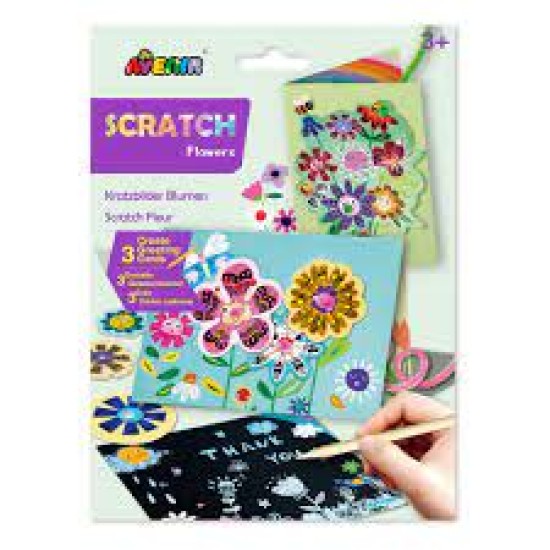 Scratch Art - Greeting Cards - Flowers