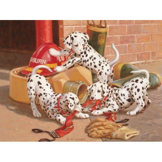 Cobble Hill Family Puzzle 400 Pieces - Dalmatian Firehouse