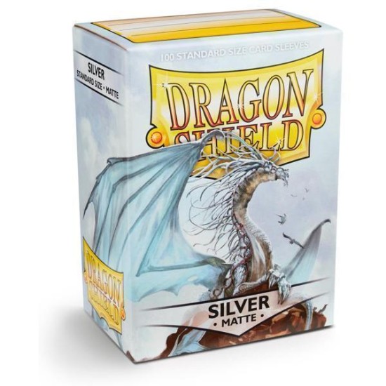 Sleeves Dragon Shield Matte - Silver (100Ct)