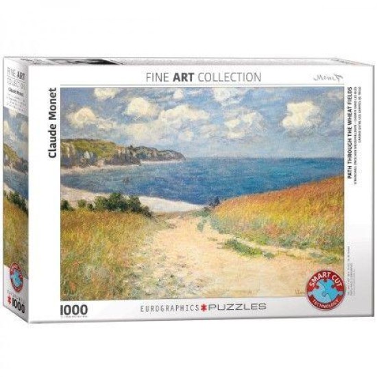 Path Through The Wheat Fields - Claude Monet (1000)