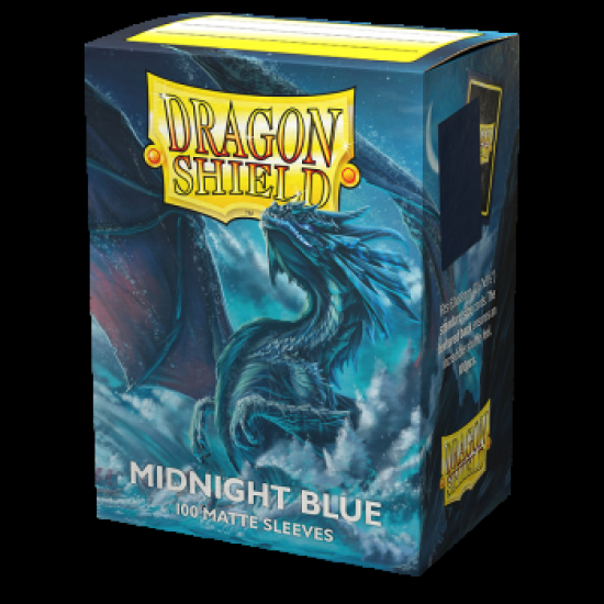 Dragon Shield Standard Size Matte Sleeves - Midnight Blue (100 Sleeves)