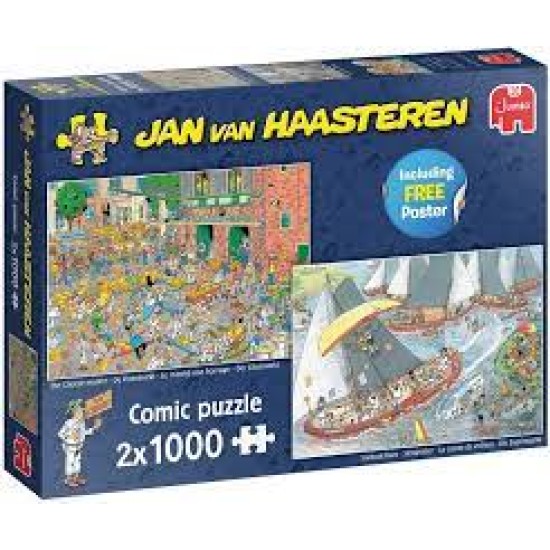 Jan Van Haasteren Legpuzzel - Hollandse Tradities 2X1000St.