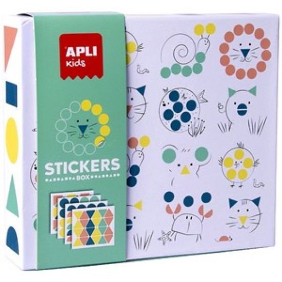 Apli - Animals Stickerdoos (Met 8 Kaarten En Voorbeeld)