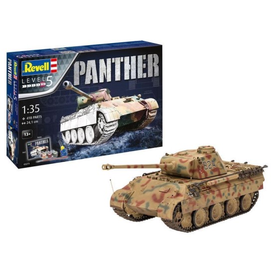 Cadeauset Panther Ausf. D Revell Modelbouwpakket Met Basisaccessoires