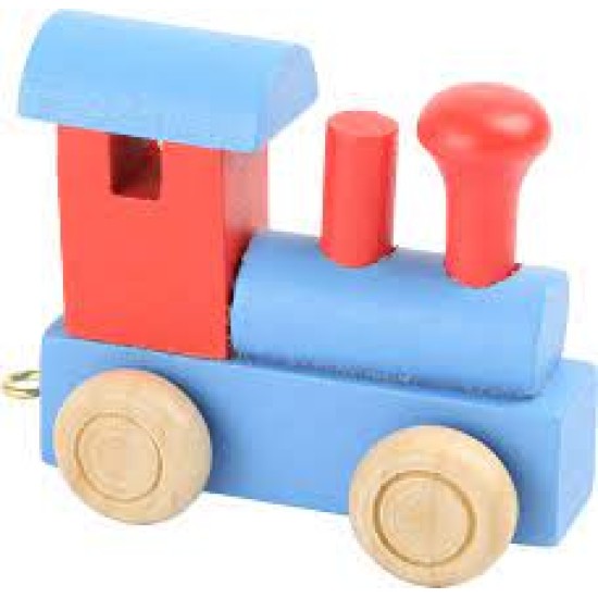 Letter-Locomotive Red & Blue