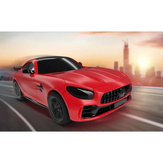 Build 'N Race Mercedes-Amg Gt R Rood Auto-Bouwpakket Met Terugtrek-Motor Voor 4+ Jaar