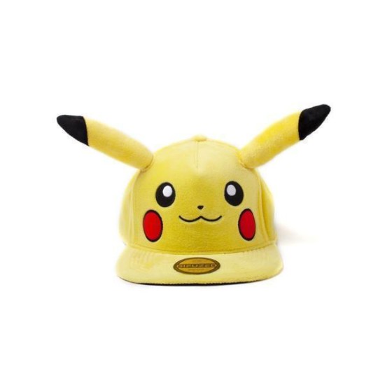 Pokemon Plush Snapback Cap Embarrassed Pikachu