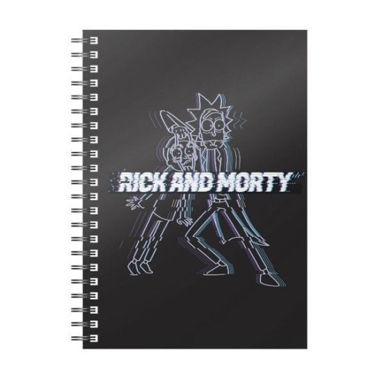 Rick And Morty: Glitch Spiral Notebook