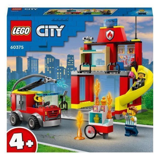 Lego City Brandweerkazerne Met Wagen 60375