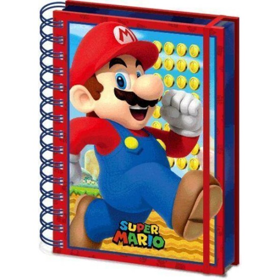 Super Mario 3D Wiro Notebook A5 Mario