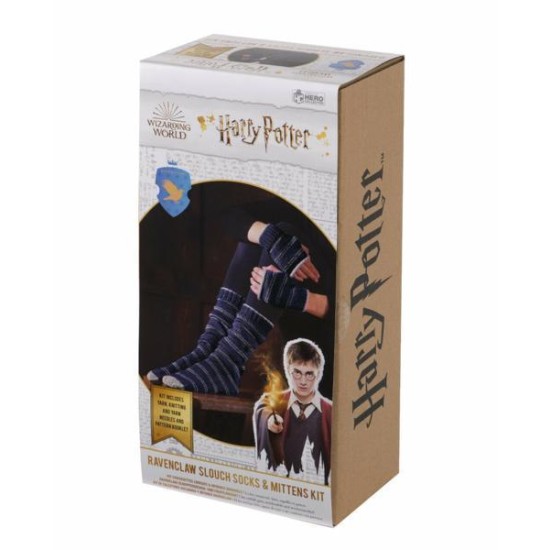 Harry Potter: Ravenclaw Slouch Socks And Mittens Knit Kit