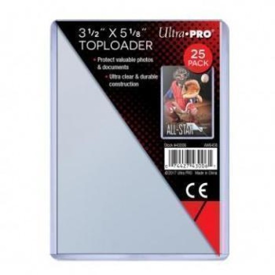 Upper Deck - Toploader - 3-1/2 X 5-1/8 (25 Pieces)