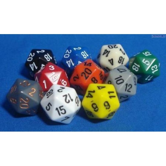 Dice Bag Of 50 Loose Opa Polyhedral D20