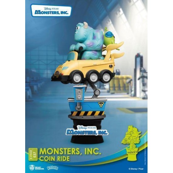 Disney: Monsters Inc. - Sulley And Big-Eyes Mike Coin Ride Pvc Diorama
