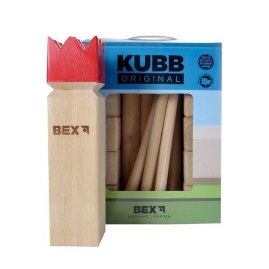 Kubb Viking Original Rubberwood Rood Bex