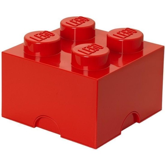 Opbergbox Lego: Brick 4 Rood