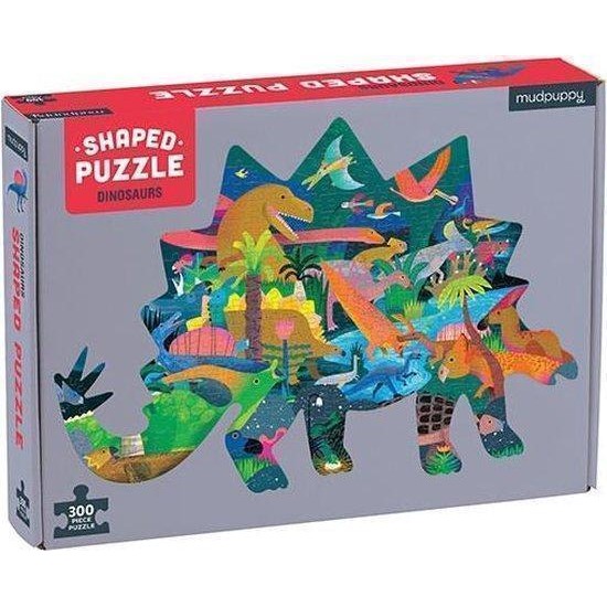 300 Pc Shaped Puzzle/Dinosaurs (New)