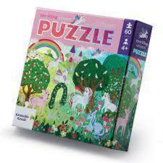 60 Pcs Foil Puzzle/Sparkling Unicorn